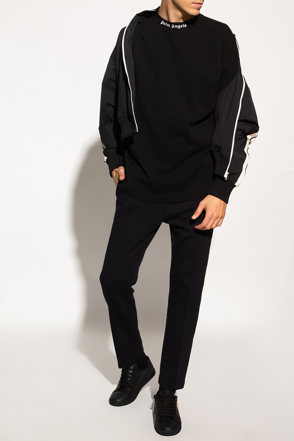 shirt with logo Palm Angels - Black T